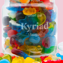 Charger l'image dans la galerie, Zoom sur la gravure sur le verre de la bonbonnière