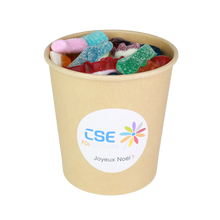 Charger l'image dans la galerie, Box en carton kraft décoré d'une étiquette du CSE de FDI Groupe